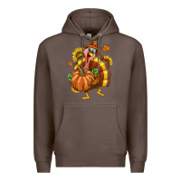 Coffee Thanksgiving Turkey Premium Hoodie - texasbilliewilder