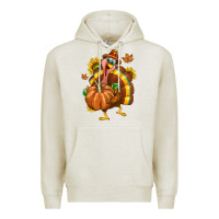 Oatmeal Heather Thanksgiving Turkey Premium Hoodie - texasbilliewilder