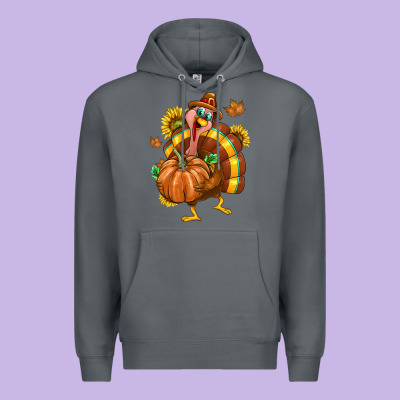 Thanksgiving Turkey Premium Hoodie Designed By Texasbilliewilder