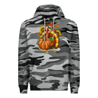 Slate Camo Thanksgiving Turkey Premium Hoodie - texasbilliewilder