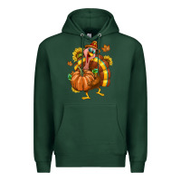 Sports Green Thanksgiving Turkey Premium Hoodie - texasbilliewilder