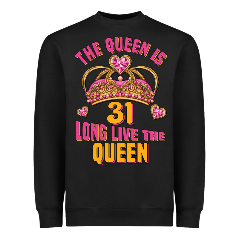 The Queen Is 31 Long Live The Queen Kopya Heavyweight Sweatshirt by Jasminsmagicworld | Teevron