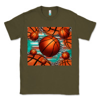 Army Green basketball leopard serape tumbler Classic Tee - Jasminsmagicworld