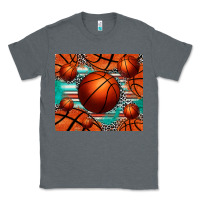 Charcoal Heather basketball leopard serape tumbler Classic Tee - Jasminsmagicworld