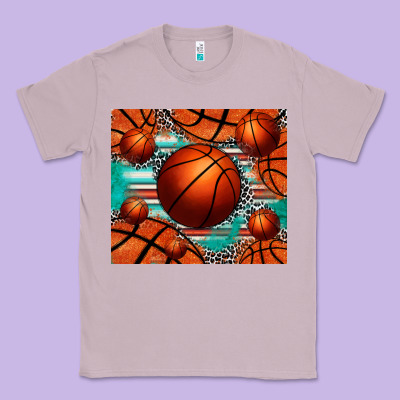Basketball Leopard Serape Tumbler Classic Tee Designed By Jasminsmagicworld