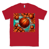 Red basketball leopard serape tumbler Classic Tee - Jasminsmagicworld