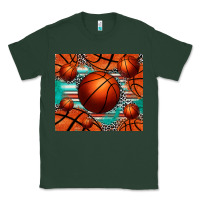 Sports Green basketball leopard serape tumbler Classic Tee - Jasminsmagicworld