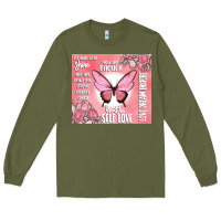 Army Green self love Long Sleeve Tee - MaliasSmallBusiness