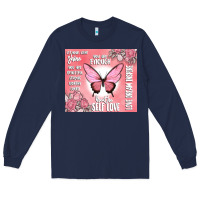 Navy self love Long Sleeve Tee - MaliasSmallBusiness