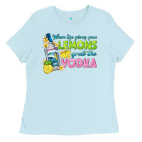 Baby Blue when life gives you lemons Ladies Tee - texasbilliewilder