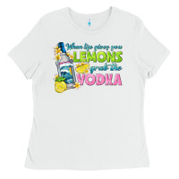 White when life gives you lemons Ladies Tee - texasbilliewilder