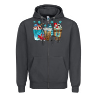 Hockey Coffee Cups Bbs Zipper Hoodie | Teevron