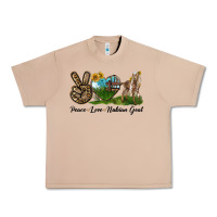 Burro Peace Love Nubian Goat Urban Heavy Tee - LillyAllenDesigns