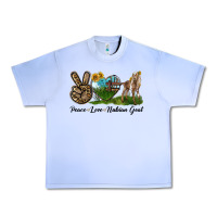 Grape Ice Peace Love Nubian Goat Urban Heavy Tee - LillyAllenDesigns