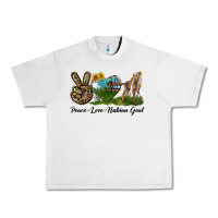 Lunar Rock Peace Love Nubian Goat Urban Heavy Tee - LillyAllenDesigns