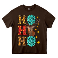 Chocolate Brown christmas ho ho ho Heavy Core Tee - RanaPortraitStore