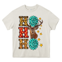 Cream christmas ho ho ho Heavy Core Tee - RanaPortraitStore