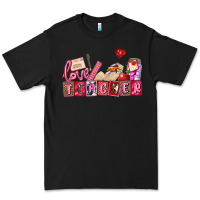 Black valentines day teacher Premium Tee - AdoDesignShop
