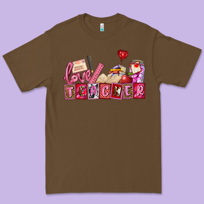 Valentines Day Teacher Premium Tee Designed By Adodesignshop