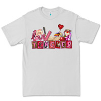 Dove Grey valentines day teacher Premium Tee - AdoDesignShop