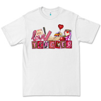 White valentines day teacher Premium Tee - AdoDesignShop