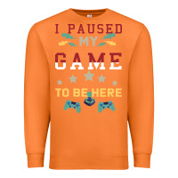 Carrot I Paused My Game To Be Here Premium Sweatshirt - Bettercallsaul
