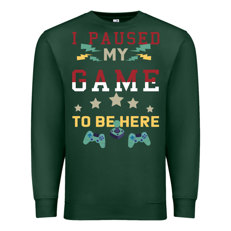 I Paused My Game To Be Here Premium Sweatshirt by Bettercallsaul | Teevron