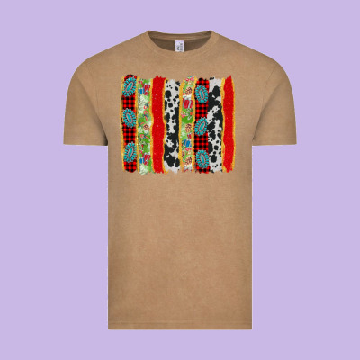 Christmas Brushstroke Vintage Tee Designed By Adodesignshop