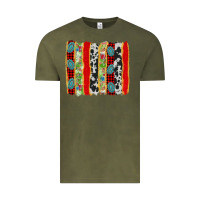 Vintage Olive christmas brushstroke Vintage Tee - AdoDesignShop