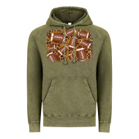 Vintage Olive american football background Vintage Hoodie - JahusDesignShop