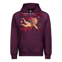 Mauve Wine not today cupid Urban Hoodie - OliviaCreatesArt