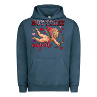 Pigment Midnight Navy not today cupid Urban Hoodie - OliviaCreatesArt