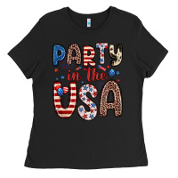 Black party in the usa Ladies Tee - Zillion Design Studio