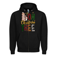 Black oh christmas tree bbs Zipper Hoodie - BundleAndBundleShop