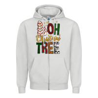 Dove Grey oh christmas tree bbs Zipper Hoodie - BundleAndBundleShop
