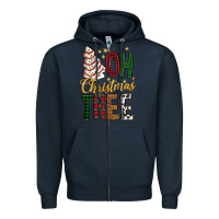Navy oh christmas tree bbs Zipper Hoodie - BundleAndBundleShop