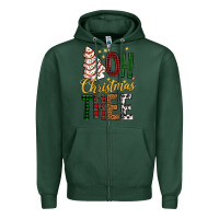 Sports Green oh christmas tree bbs Zipper Hoodie - BundleAndBundleShop