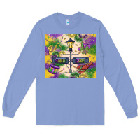 Colony Blue mardi gras street lights Long Sleeve Tee - MaliasSmallBusiness