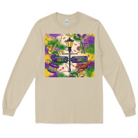 Mushroom mardi gras street lights Long Sleeve Tee - MaliasSmallBusiness