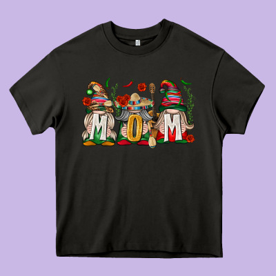 Mexican Mom Gnome Heavy Core Tee Designed By Texasbilliewilder