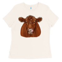 Bone red angus Ladies Tee - JahusDesignShop