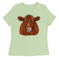 Matcha red angus Ladies Tee - JahusDesignShop