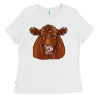 White red angus Ladies Tee - JahusDesignShop