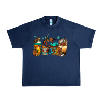 Navy rodeo coffee Urban Heavy Tee - Jasminsmagicworld