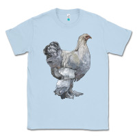 Dusty Blue Brahma Chicken Classic Tee - LillyAllenDesigns