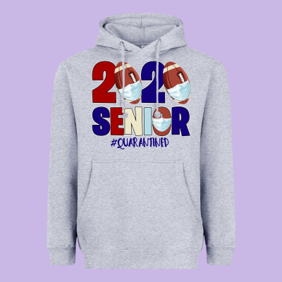 Quarantined Senior 2020 American Football Heavyweight Hoodie Designed By Bettercallsaul