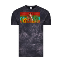 Cloud Black aztec horse cactus and sunflowers license plate template Vintage Tee - Artiststas