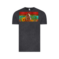 Vintage Black aztec horse cactus and sunflowers license plate template Vintage Tee - Artiststas