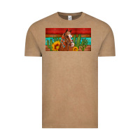 Vintage Coffee aztec horse cactus and sunflowers license plate template Vintage Tee - Artiststas