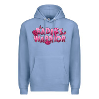 Colony Blue Badass warrior Breast Cancer Premium Hoodie - NancyCooperArtShop